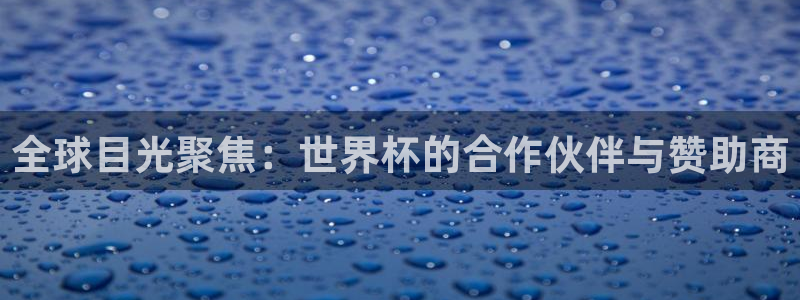 英格兰联赛杯直播:全球目光聚焦:世界杯的合作伙伴与赞助商